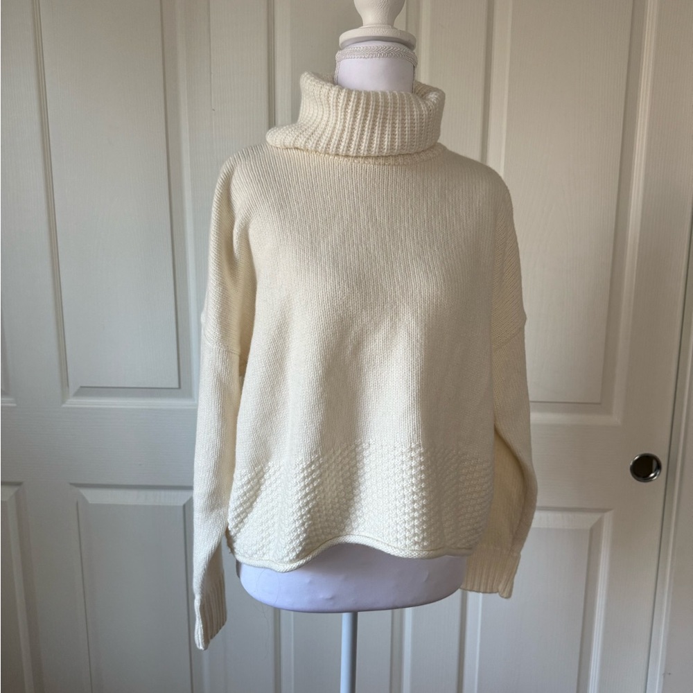 Madewell turtleneck sweater new with tags in off white size small